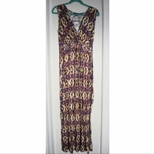 NEW! Sleeveless Multicolor Braided Maxi Dress (L)